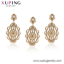 64837 xuping copper alloy fashion design imitation women jewelry set